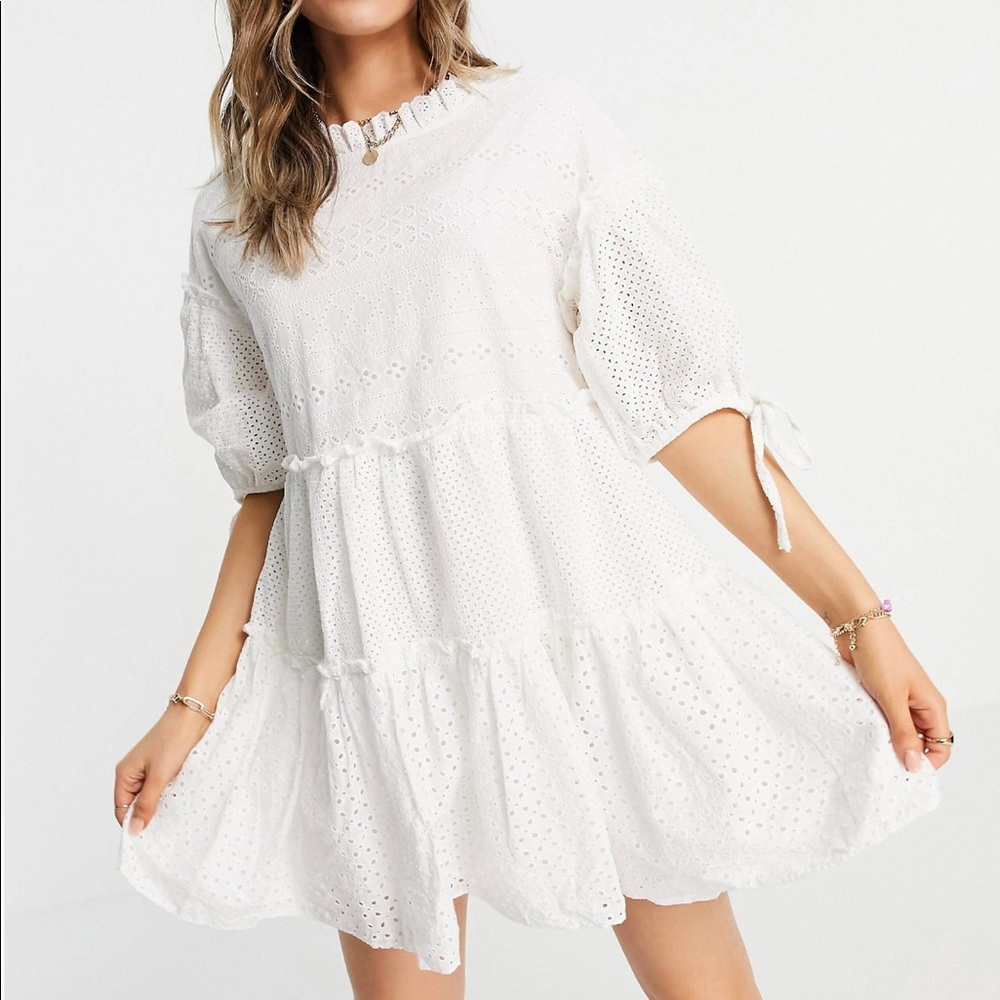 White Eyelet Dress